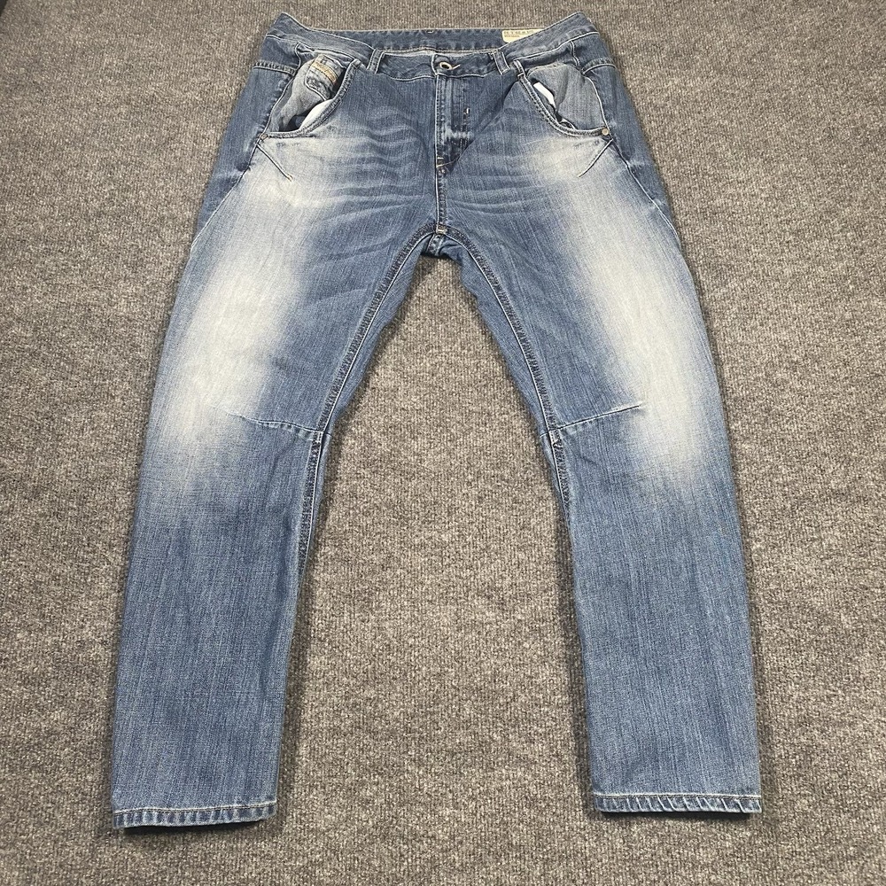 Diesel Fayza Relaxed Boyfriend Low Waist Jeans Womens Size 29x32 Wash 0840L